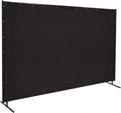 Steiner - 6' Wide x 10' High, Vinyl Laminated Polyester Portable Welding Screen - Black - Exact Tooling