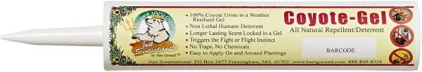 Bare Ground Solutions - 10" Tube of Coyote Urine Predator Scent Gel to repel unwanted animals - Exact Tooling