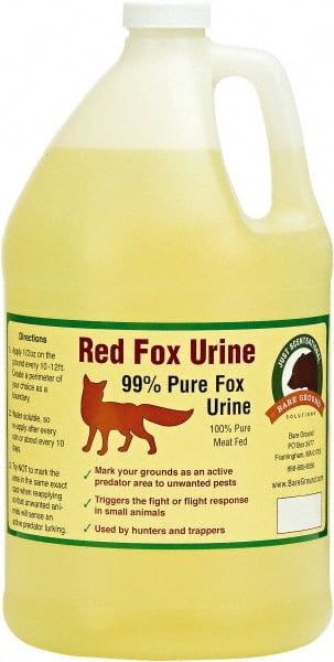 Bare Ground Solutions - One Gallon of Fox Urine Predator Scent to repel unwanted animals - Exact Tooling