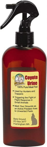 Bare Ground Solutions - 8oz Trigger Spray Bottle of Coyote Urine Predator Scent to repel unwanted animals - Exact Tooling