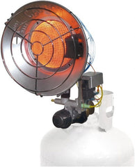 Master - 12,000 to 16,000 BTU, Propane Radiant Tank Top Heater - 20 Lb Fuel Capacity, 18.3" Long x 7.1" Wide x 12" High - Exact Tooling