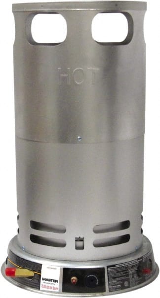 Master - 70,000 to 200,000 BTU, Portable Propane Heater - 100 Lb Fuel Capacity, 16" Long x 16" Wide x 26" High - Exact Tooling
