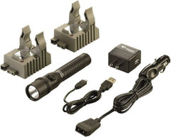 Streamlight - White LED Bulb, 375 Lumens, Industrial/Tactical Flashlight - Black Aluminum Body, 1 3.75V Lithium-Ion Battery Included - Exact Tooling