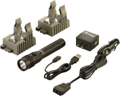 Streamlight - White LED Bulb, 700 Lumens, Industrial/Tactical Flashlight - Black Aluminum Body, 1 3.75V Lithium-Ion Battery Included - Exact Tooling