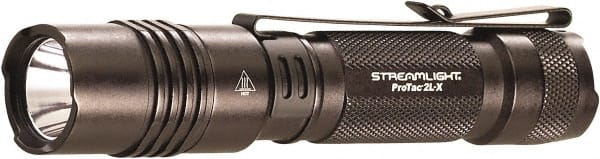 Streamlight - White LED Bulb, 500 Lumens, Industrial/Tactical Flashlight - Black Aluminum Body, 2 CR123A Lithium Batteries Included - Exact Tooling