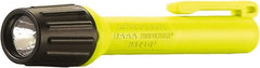 Streamlight - White LED Bulb, 60 Lumens, Industrial/Tactical Flashlight - Yellow Plastic Body, 2 AAA Alkaline Batteries Included - Exact Tooling
