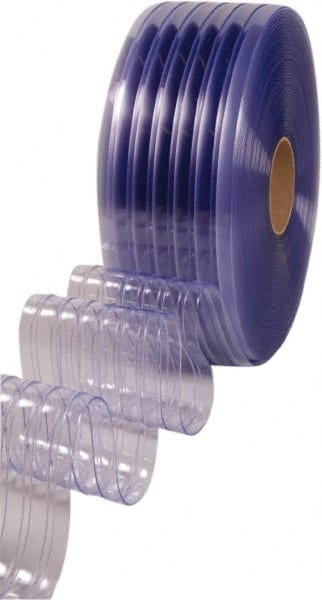 Clearway Door - Clear Standard QuickStrip Roll Dock Curtain Strips - 8" Wide x 150' Long x 0.08" Thick - Exact Tooling
