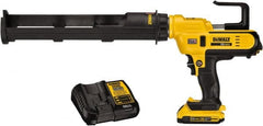 DeWALT - 29 oz Half Barrel Battery Caulk/Adhesive Applicator - Use with 29 oz Adhesive Cartridges - Exact Tooling
