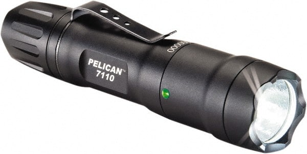 Pelican Products, Inc. - White LED Bulb, 445 Lumens, Industrial/Tactical Flashlight - Black Aluminum Body, 1 AA Alkaline Battery Included - Exact Tooling