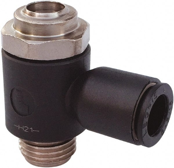 Legris - Speed & Flow Control Valves   Valve Type: Compact Meter Out Flow Control    Male Thread Size: M5x0.8 - Exact Tooling