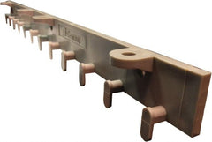 Clearway Door - 2' Long Polymer Compound Dock Strip Door Boltless Mounting Hardware - Use with PVC Strips - Exact Tooling