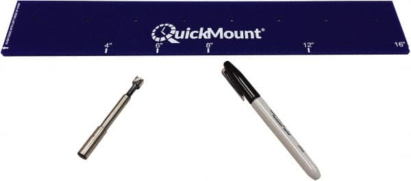 Clearway Door - 2' Long Nylon Dock Strip Door Strip Template Kit - Use with PVC Bulk Rolls - Exact Tooling