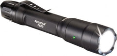 Pelican Products, Inc. - White LED Bulb, 1,124 Lumens, Industrial/Tactical Flashlight - Black Aluminum Body, 2 AA Alkaline Batteries Included - Exact Tooling