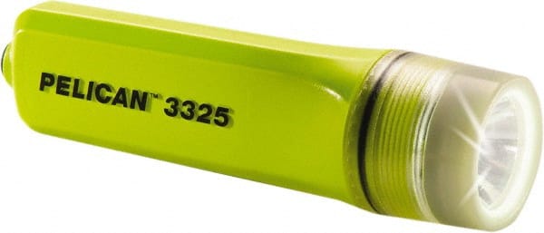 Pelican Products, Inc. - White LED Bulb, 162 Lumens, Industrial/Tactical Flashlight - Yellow Polycarbonate Body, 3 AA Alkaline Batteries Included - Exact Tooling