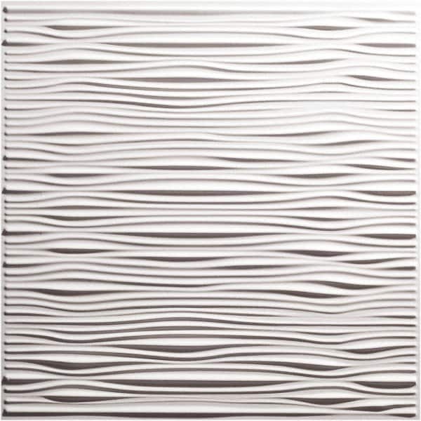 Genesis - Pack of 12 Drifts 23-3/4" x 23-3/4" x 0.11" Vinyl Ceiling Tiles - Exact Tooling