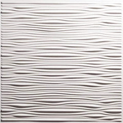 Genesis - Pack of 12 Drifts 23-3/4" x 23-3/4" x 0.11" Vinyl Ceiling Tiles - Exact Tooling
