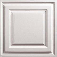 Genesis - Pack of 12 Icon Relief 23-3/4" x 23-3/4" x 0.11" Vinyl Ceiling Tiles - Exact Tooling