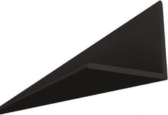 HG-Grid - 8' Long x 15/16" Wide x 15/16" Thick, Vinyl Angled Molding - ASTM E-84 Specification, Black - Exact Tooling