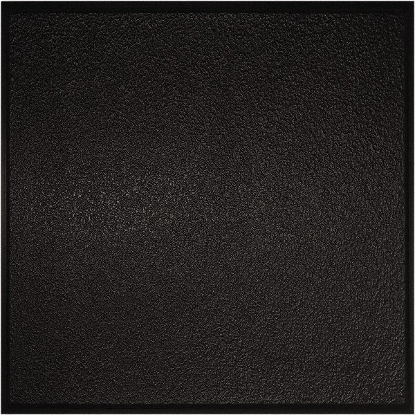 Genesis - 23-3/4" Long x 23-3/4" Wide x 0.11" Thick, Vinyl Ceiling Tile - ASTM E-84 Specification, Black - Exact Tooling