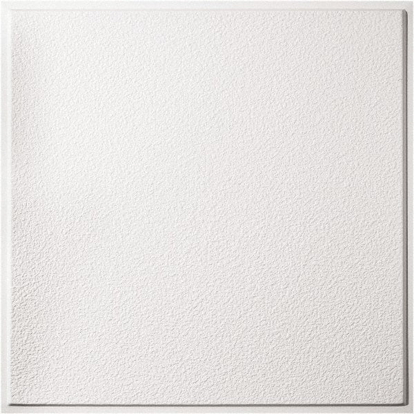 Genesis - 23-3/4" Long x 23-3/4" Wide x 0.11" Thick, Vinyl Ceiling Tile - ASTM E-84 Specification, White - Exact Tooling