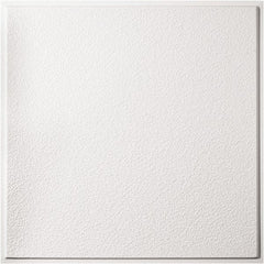 Genesis - 23-3/4" Long x 23-3/4" Wide x 0.11" Thick, Vinyl Ceiling Tile - ASTM E-84 Specification, White - Exact Tooling