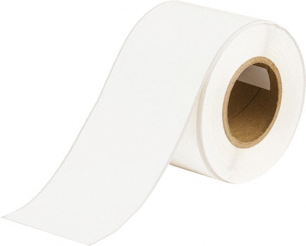 Brady - 4" Wide x 1,200" Long, White Vinyl Tape - For BradyJet J5000 - Exact Tooling