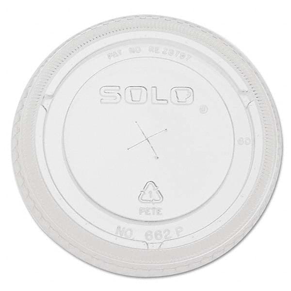 DART - Straw-Slot Cold Cup Lids, 9 oz-20 oz Cups, Clear, 100/Sleeve, 10 Sleeves/Carton - Exact Tooling