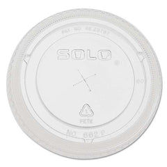 DART - Straw-Slot Cold Cup Lids, 9 oz-20 oz Cups, Clear, 100/Sleeve, 10 Sleeves/Carton - Exact Tooling