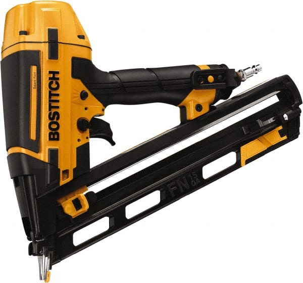 Stanley Bostitch - 1-1/4 to 2-1/2" Nail Length, 15 Gauge Finish Air Nailer Kit - 70 to 120 psi - Exact Tooling