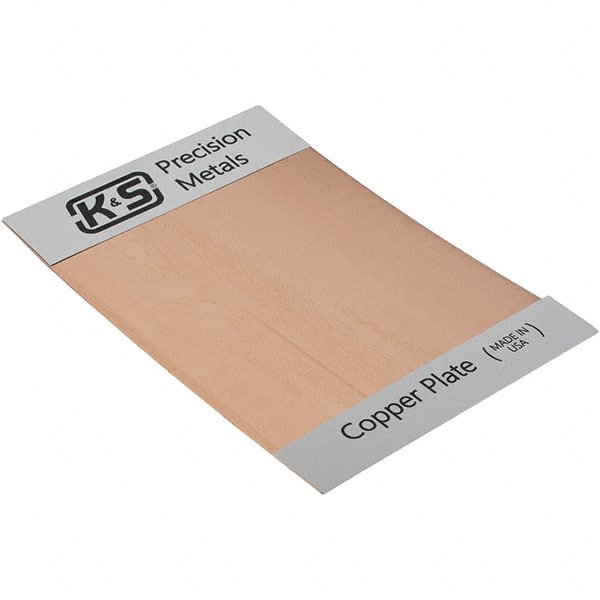 Made in USA - Copper Sheets Material: Copper Thickness (Decimal Inch): 0.0500 - Exact Tooling
