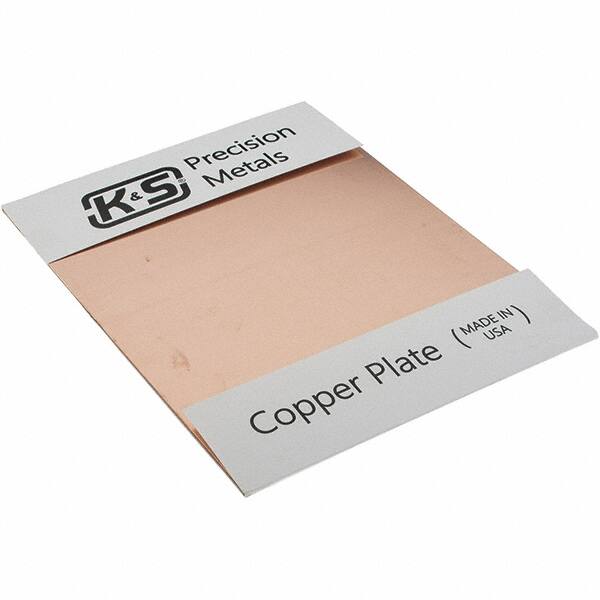 Made in USA - Copper Sheets Material: Copper Thickness (Decimal Inch): 0.0500 - Exact Tooling
