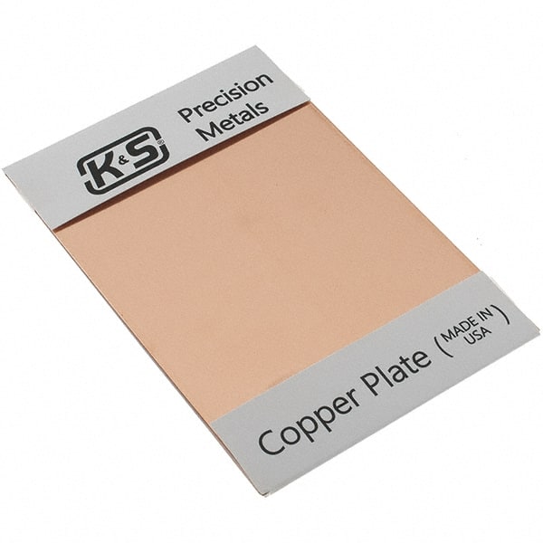 Made in USA - Copper Sheets Material: Copper Thickness (Decimal Inch): 0.0500 - Exact Tooling