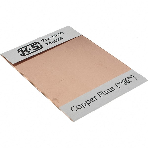 Made in USA - Copper Sheets Material: Copper Thickness (Decimal Inch): 0.0500 - Exact Tooling