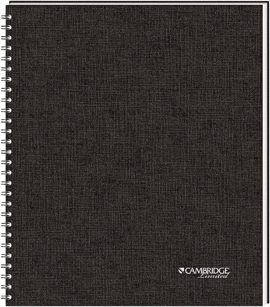 Cambridge - 80 Sheet, 8-1/2 x 11-3/4", Legal (Style) Meeting Notebook - Black - Exact Tooling