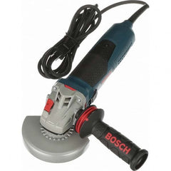 Bosch - 5" Wheel Diam, 11,500 RPM, Corded Angle & Disc Grinder - Exact Tooling