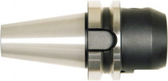 Bilz - BT30 5/8" Shank Diam Taper Shank 5/8" Hole End Mill Holder/Adapter - 1-1/2" Nose Diam, 2.36" Projection, M12 Drawbar, Through-Spindle, Through-Bore & DIN Flange Coolant - Exact Tooling
