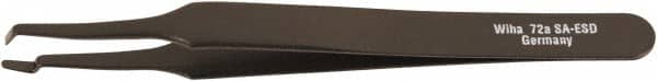 Wiha - 4-23/32" OAL SS-SA ESD Safe Tweezers - Wafer Tip - Exact Tooling