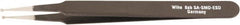 Wiha - 4-23/32" OAL SS-SA ESD Safe Tweezers - Micro Tip Straight & Slotted - Exact Tooling