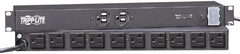 Tripp-Lite - 12 Outlets, 120 VAC15 Amps, 10' Cord, Power Outlet Strip - Floor, Keyhole Mount, 5-15 NEMA Configuration, 4" Strip - Exact Tooling