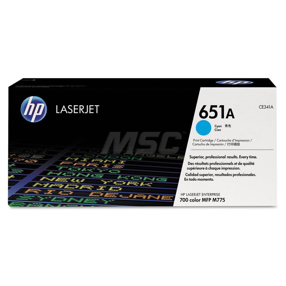 Hewlett-Packard - Office Machine Supplies & Accessories; Office Machine/Equipment Accessory Type: Toner Cartridge ; For Use With: HP LaserJet Enterprise 700 Color MFP M775dn; MFP M775f; MFP M775z ; Color: Cyan - Exact Tooling