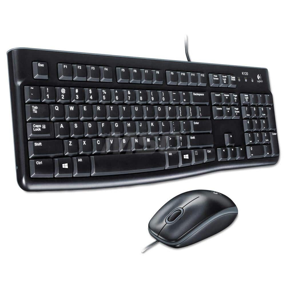 Logitech - Office Machine Supplies & Accessories; Office Machine/Equipment Accessory Type: Keyboard/Mouse ; For Use With: Linux: 2.6 & Later; Windows XP; Vista; 7; 8; 10 Operating Systems ; Color: Black - Exact Tooling