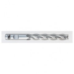 1-1/4 Dia. x 8-1/2 Overall Length 6-Flute Square End HSS-CO SE End Mill-Round Shank-Non-Center Cutting-Uncoated - Exact Tooling