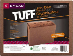 SMEAD - 8-1/2 x 11", Letter Size, Redrope, Expansion Folders - Assorted Tab Cut Location - Exact Tooling