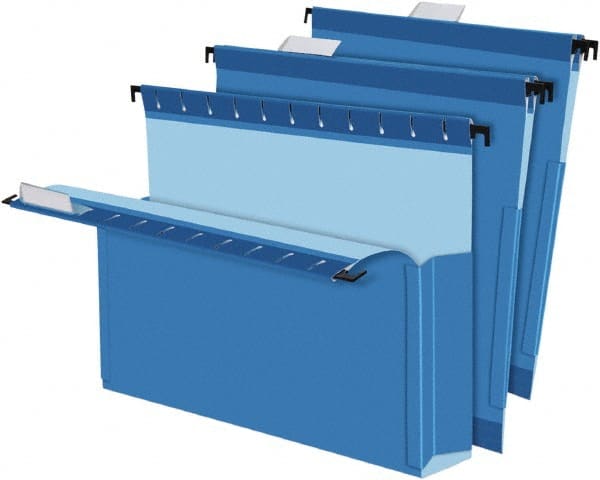 Pendaflex - 8-1/2 x 11", Letter Size, Blue, Hanging File Folder - 1/5 Tab Cut Location - Exact Tooling