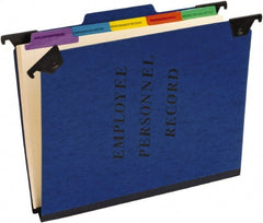 Pendaflex - 8-1/2 x 11", Letter Size, Blue, File Folders with Top Tab - 20 Point Stock, 1/3 Tab Cut Location - Exact Tooling