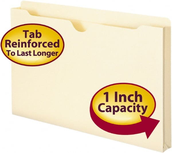 SMEAD - 8-1/2 x 14", Legal, Manila, File Jacket - 11 Point Stock, Straight Tab Cut Location - Exact Tooling