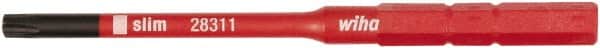 Wiha - 6mm Drive, T25 Torx Screwdriver Bit - 75mm OAL - Exact Tooling