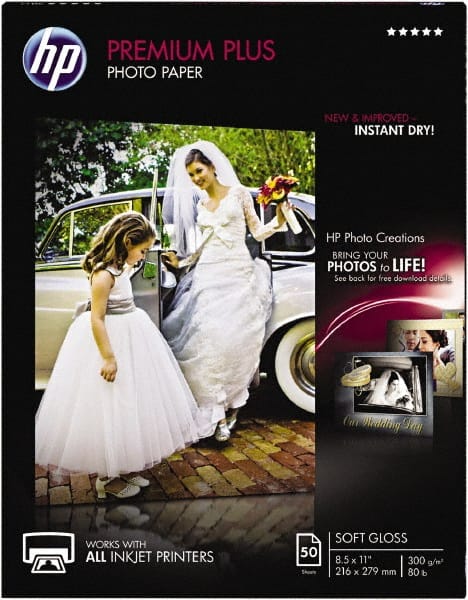 Hewlett-Packard - 8-1/2" x 11" White Photo Paper - Use with Inkjet Printers - Exact Tooling