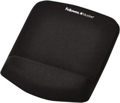 FELLOWES - Black Mouse Pad/Wrist Rest - Use with Mouse - Exact Tooling