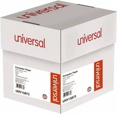 UNIVERSAL - 9-1/2" x 11" White, Canary & Pink Computer Paper - Use with Tractor-Feed Printers - Exact Tooling
